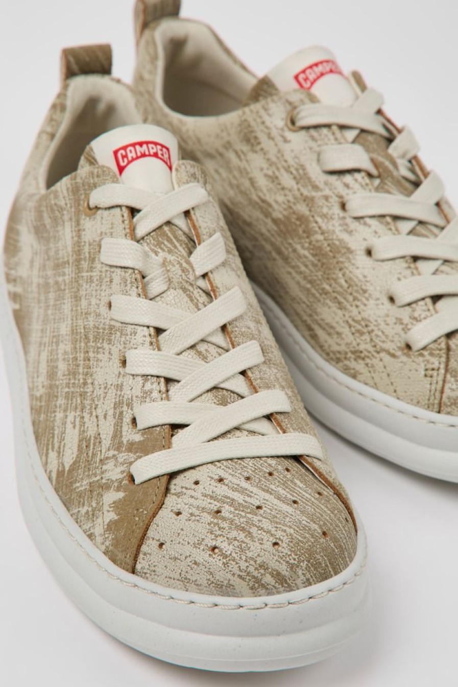 Camper Meerkleurige Herensneakers Van Gerecycled Nubuck