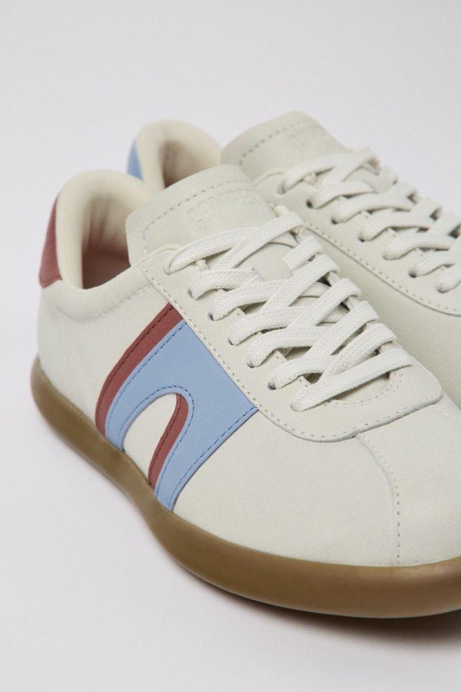 Camper Witte Leren Sneaker Voor Dames