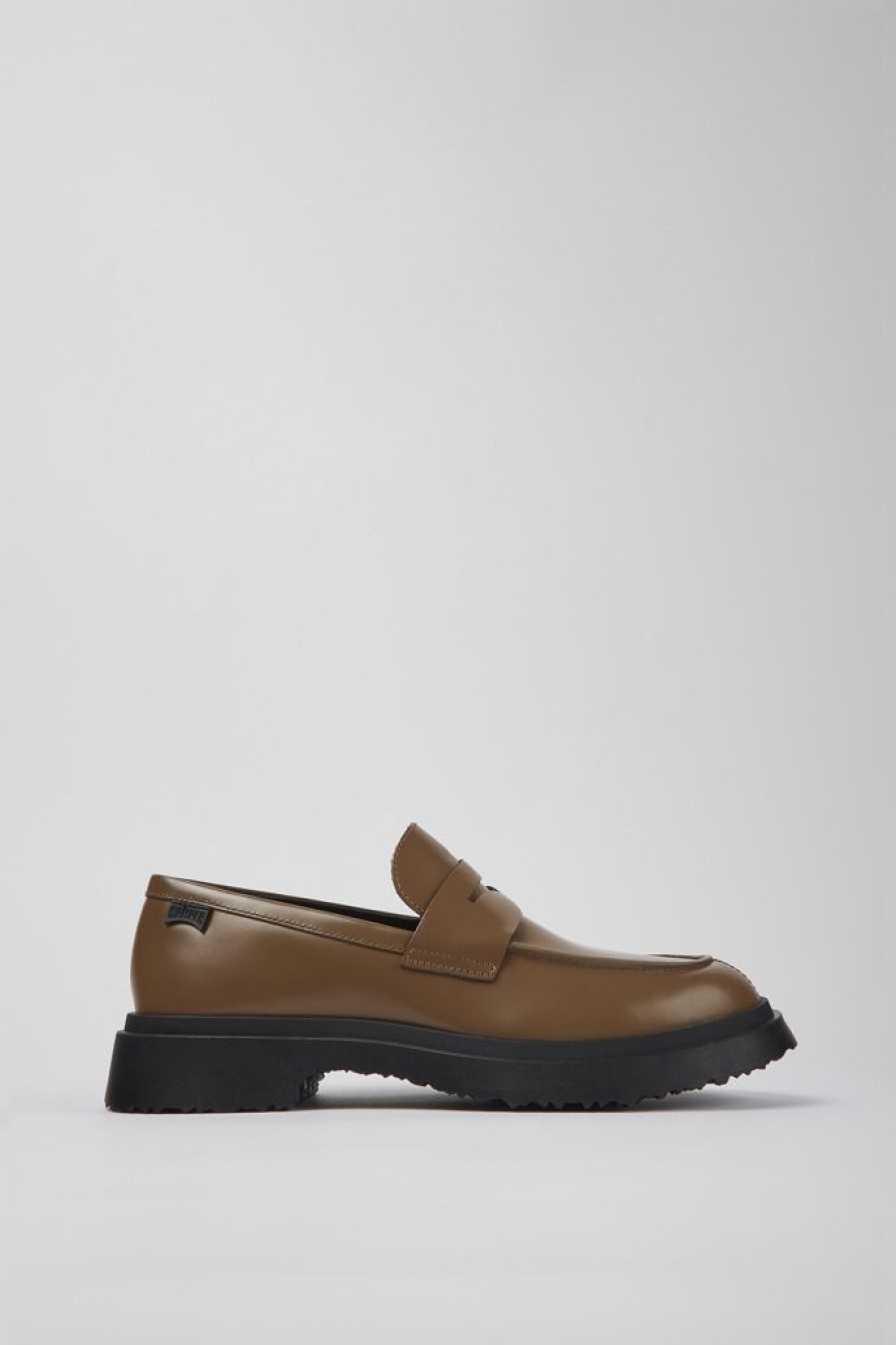 Camper Bruine Leren Herenloafers